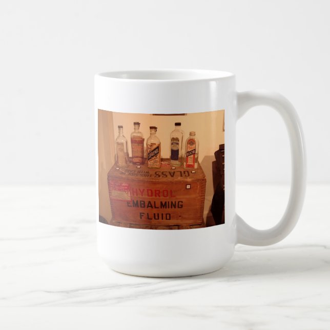 Caneca De Café Vintage Embalming Fluid Photo (Direita)
