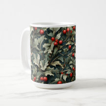 Vintage English Holly berry botanical 