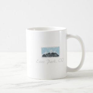 Caneca De Café Vintage Estes Park Colorado Winter Skiting Diverti