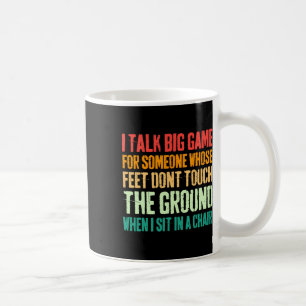 Caneca De Café Vintage Eu Falo Grande Jogo Para Alguém Cujos Pés