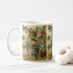 Caneca De Café Vintage Fairy Tale, Três Pequenos Suínos