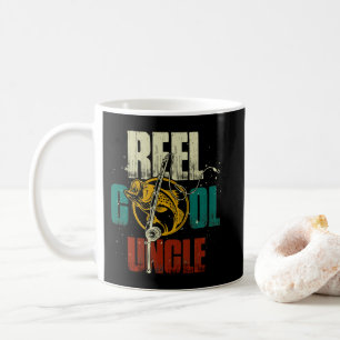 Caneca De Café Vintage Fishing Uncle Reel Cool Uncle Gift
