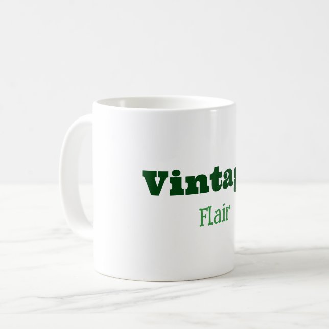 Caneca De Café Vintage Flair Mug (Frente Esquerda)