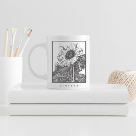 Caneca De Café Vintage Floral Mug