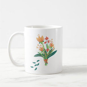 Caneca De Café Vintage Floral Patterno Coffee Cups