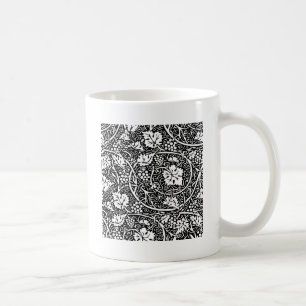 Caneca De Café Vintage Floral Wallpaper Grape Art Impressão
