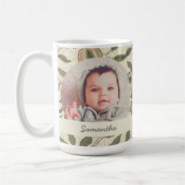 Caneca De Café Vintage Floral William Morris Fruta Art Nouveau