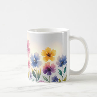 Caneca De Café Vintage Flower Mug - Inspirada na Natureza