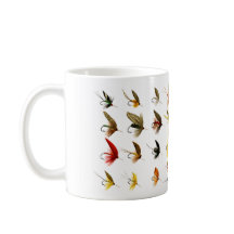 Vintage Fly Fish Trout Frota Mug