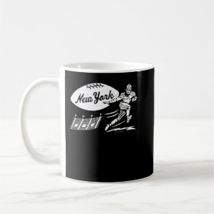 Caneca De Café Vintage FootballNew York Jets (White New York W
