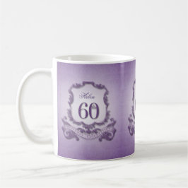 Caneca De Café Vintage Frame 60th Birthday Celebration Mug