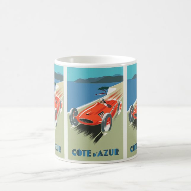 Caneca De Café Vintage France: Viagem Côte d'Azur (Centro)