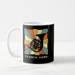 Caneca De Café Vintage French Horn Player Music Retro1