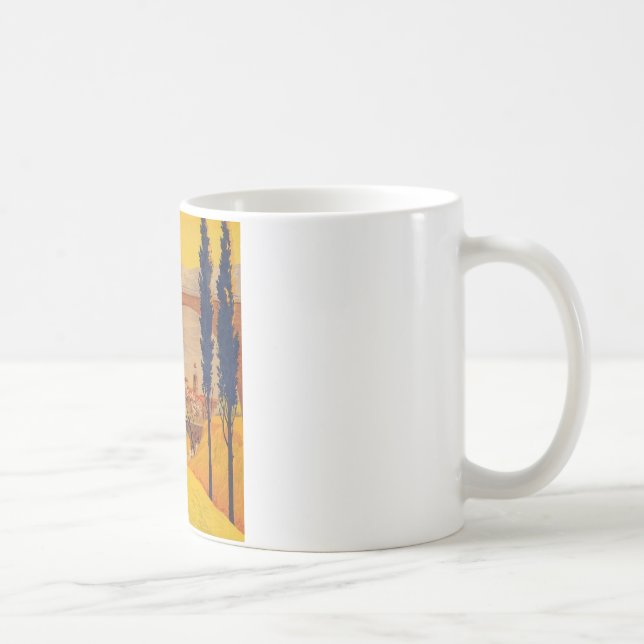 Caneca De Café Vintage French Railroad Viagem (Direita)