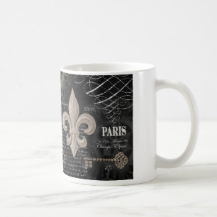 Caneca De Café vintage frenur de lis