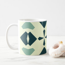 Caneca De Café Vintage Geometric Pattern
