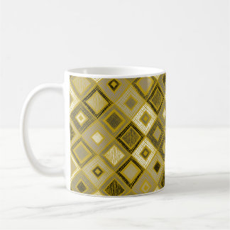Caneca De Café Vintage geométrico rhombus, padrão perfeito.