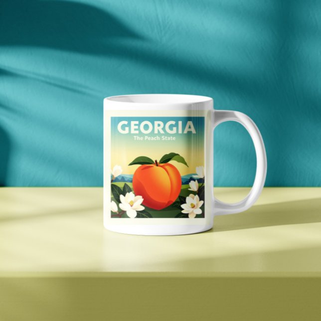 Caneca De Café Vintage Georgia (Criador carregado)