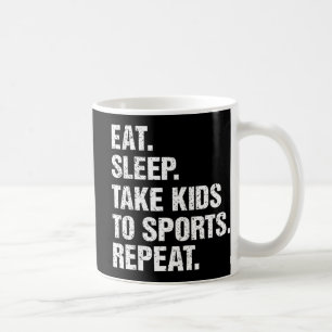 Caneca De Café VINTAGE Gift Come Kids to Sports Repete