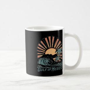 Caneca De Café Vintage Golfo Do México Palmas De Praia Férias Ver
