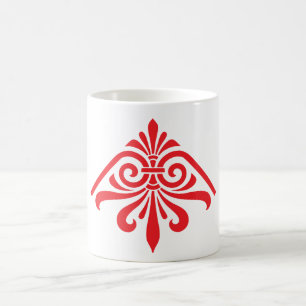 Caneca De Café Vintage Grego Flourish Mug