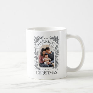 Caneca De Café Vintage Grey Feliz Natal Duas Fotos