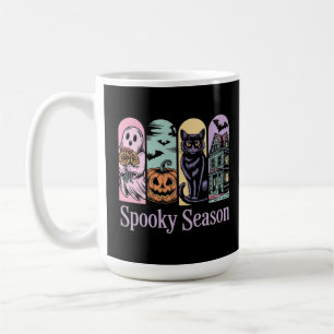 Caneca De Café Vintage Halloween Horror Spooky Season Cute Creepy