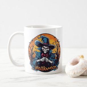 Caneca De Café Vintage Halloween Vamire Clássica Horror Art