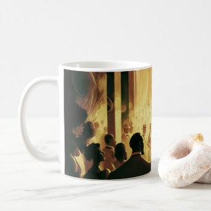Caneca De Café Vintage Harlem Club Abstrato