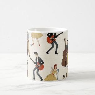 Caneca De Café Vintage Hillbill Rockers