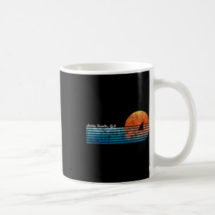 Caneca De Café Vintage Hobie Beach Retro 80s Shark Fin Sunset