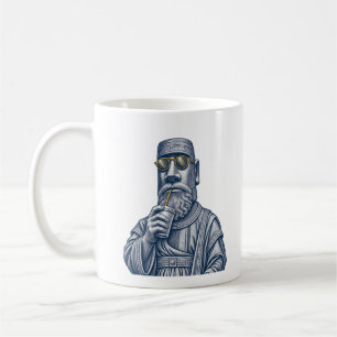 Caneca de Café Vintage Homem de Pedra Legal