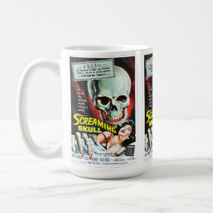 Caneca De Café Vintage Horror Movie Cult Classaming Skull 