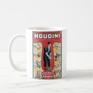 Caneca De Café Vintage Houdini Handcuff Poster de Publicidade Kin