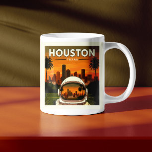 Caneca De Café Vintage Houston Texas