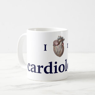 Caneca De Café Vintage Human Anatomia, Eu Amo Meu Cardiologista