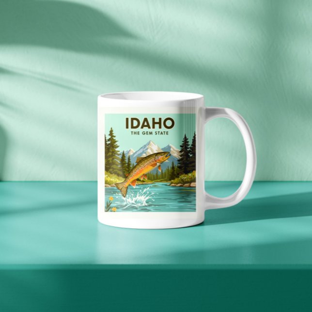 Caneca De Café Vintage Idaho (Criador carregado)