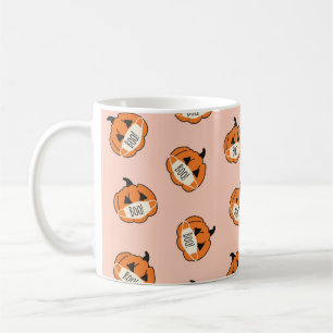 Caneca De Café Vintage incolor Halloween Pumpkin. Pumpkins weari