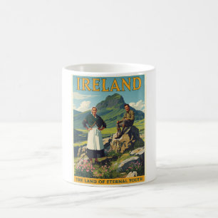 Caneca De Café Vintage Ireland Viagem