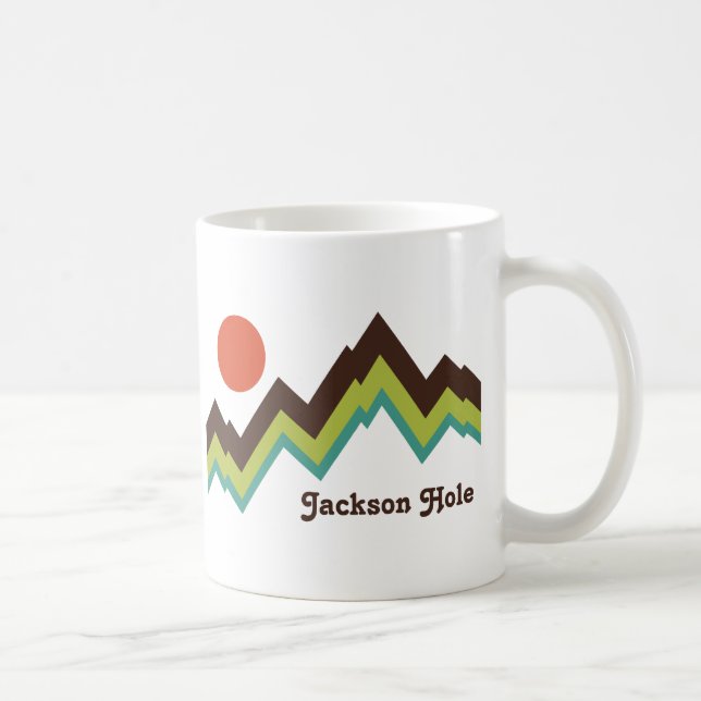 Caneca De Café Vintage Jackson Hole (Direita)
