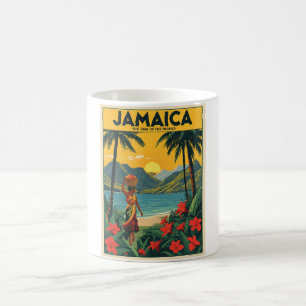 Caneca De Café Vintage Jamaica Viagem