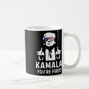 Caneca De Café Vintage Kamala Você está despedida! Trump 2024