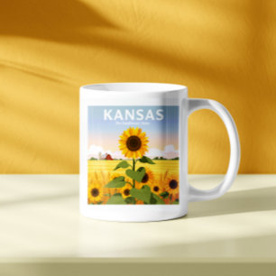 Caneca De Café Vintage Kansas