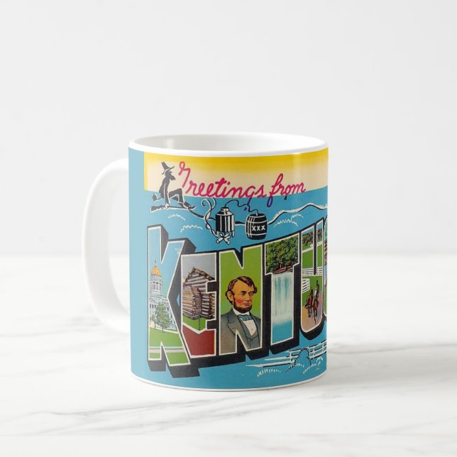 Caneca De Café Vintage Kentucky Mug (Frente Esquerda)