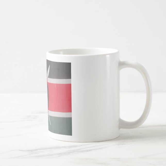 Caneca De Café Vintage Kenya Flag Harambe Design (Direita)
