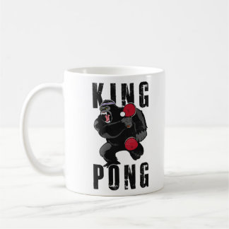 Caneca De Café Vintage King Pong - Mesa de Tênis Ping Pong