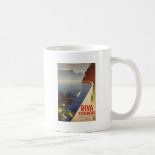 Caneca De Café Vintage Lake Garda Riva Torbole Itália Turismo