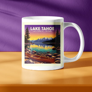 Caneca De Café Vintage Lake Tahoe California Nevada