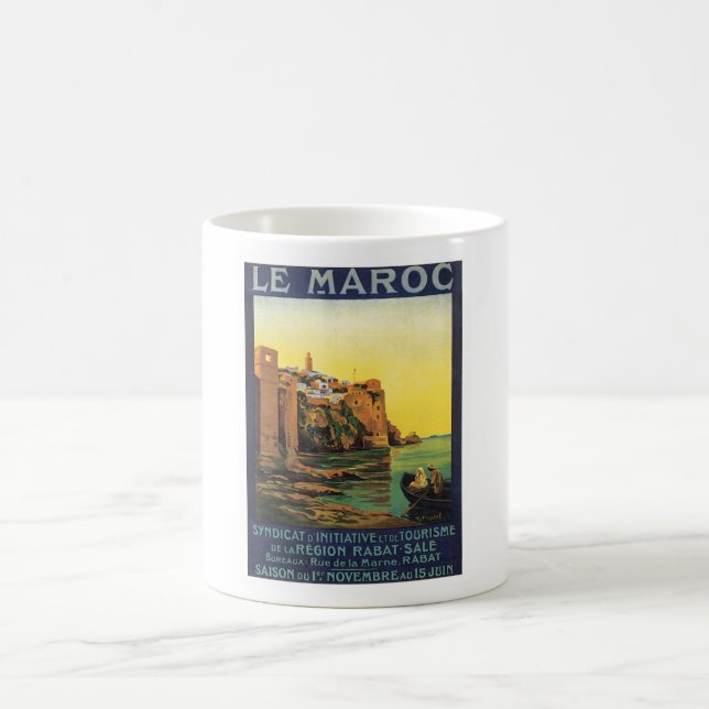 Caneca De Café Vintage Le Maroc Marrocos (Centro)