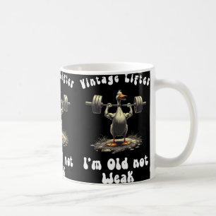 Caneca De Café Vintage Lifter I'm Old Not Weak Malhação Gym Worko